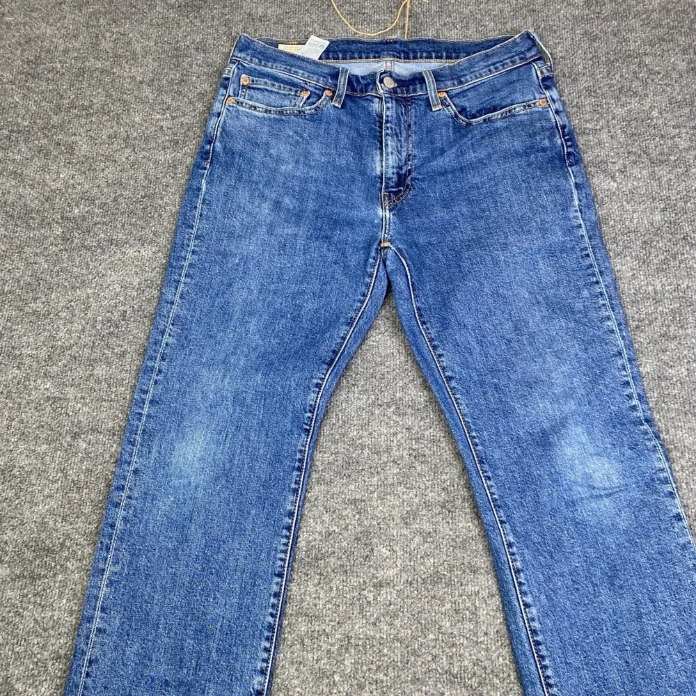 Levis Premium 514 Straight Fit Mens Blue Denim Jeans W32 L30 Medium Wash